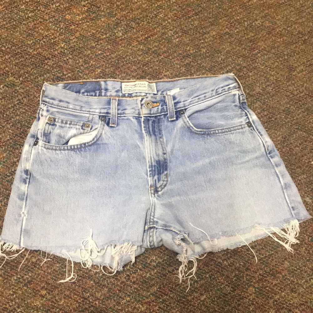 Abercrombie and Fitch Blue Jean Shorts